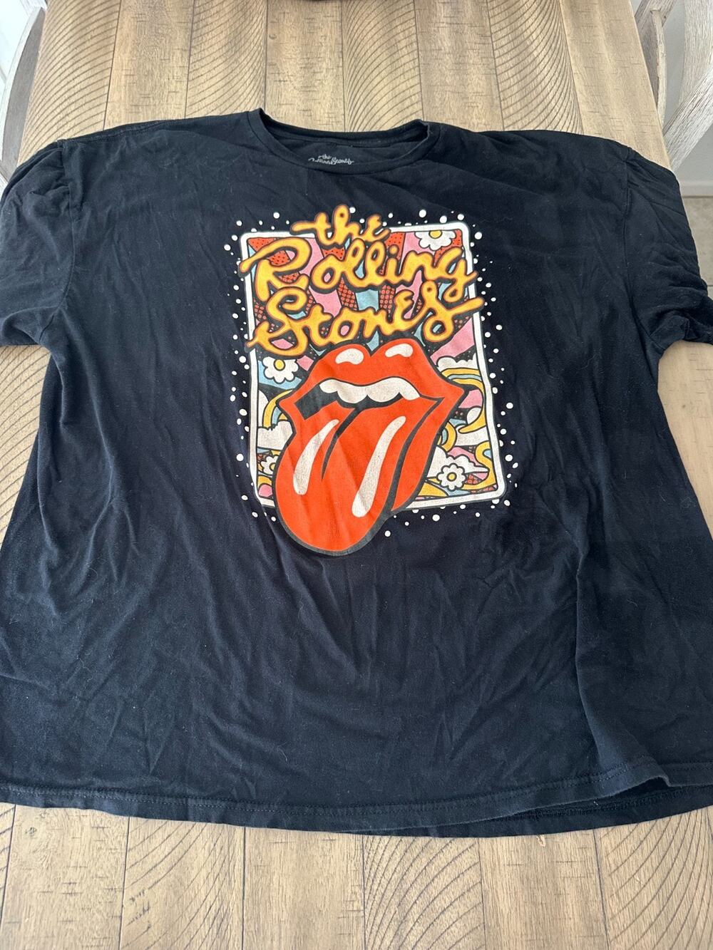 The Rolling Stones Graphic T-Shirt - Black - Men's Size 3XL - Licensed 2022